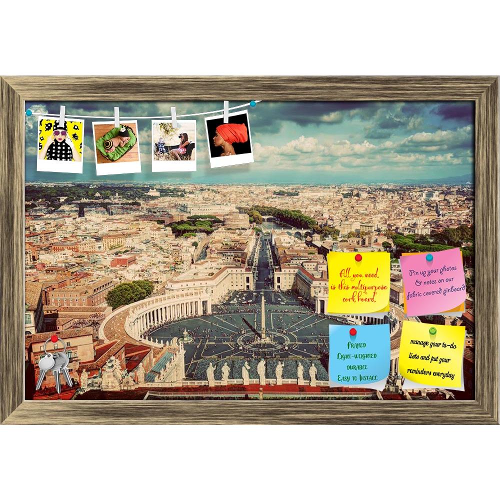 ArtzFolio St. Peter's Square in Vatican City, Rome, Italy Printed Bulletin Board Notice Pin Board Soft Board | Framed-Bulletin Boards Framed-AZ5006883BLB_FR_RF_R-0-Image Code 5006883 Vishnu Image Folio Pvt Ltd, IC 5006883, ArtzFolio, Bulletin Boards Framed, Places, Vintage, Photography, st., peter's, square, in, vatican, city, rome, italy, printed, bulletin, board, notice, pin, soft, framed, peter, san, pietro, basilica, st, view, europe, travel, italian, ancient, tourism, landmark, old, day, architecture, 