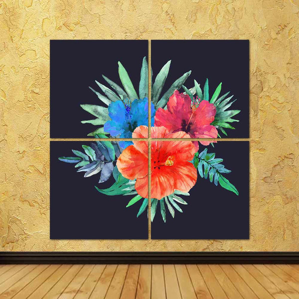 ArtzFolio Abstract Watercolor Hibiscus Flowers D1 Split Art Painting Panel on Sunboard-Split Art Panels-AZ5006890SPL_FR_RF_R-0-Image Code 5006890 Vishnu Image Folio Pvt Ltd, IC 5006890, ArtzFolio, Split Art Panels, Floral, Fine Art Reprint, abstract, watercolor, hibiscus, flowers, d1, split, art, painting, panel, on, sunboard, framed, canvas, print, wall, for, living, room, with, frame, poster, pitaara, box, large, size, drawing, big, office, reception, photography, of, kids, designer, decorative, amazonbas