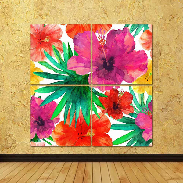 ArtzFolio Abstract Watercolor Hibiscus Flowers D2 Split Art Painting Panel on Sunboard-Split Art Panels-AZ5006891SPL_FR_RF_R-0-Image Code 5006891 Vishnu Image Folio Pvt Ltd, IC 5006891, ArtzFolio, Split Art Panels, Floral, Fine Art Reprint, abstract, watercolor, hibiscus, flowers, d2, split, art, painting, panel, on, sunboard, framed, canvas, print, wall, for, living, room, with, frame, poster, pitaara, box, large, size, drawing, big, office, reception, photography, of, kids, designer, decorative, amazonbas