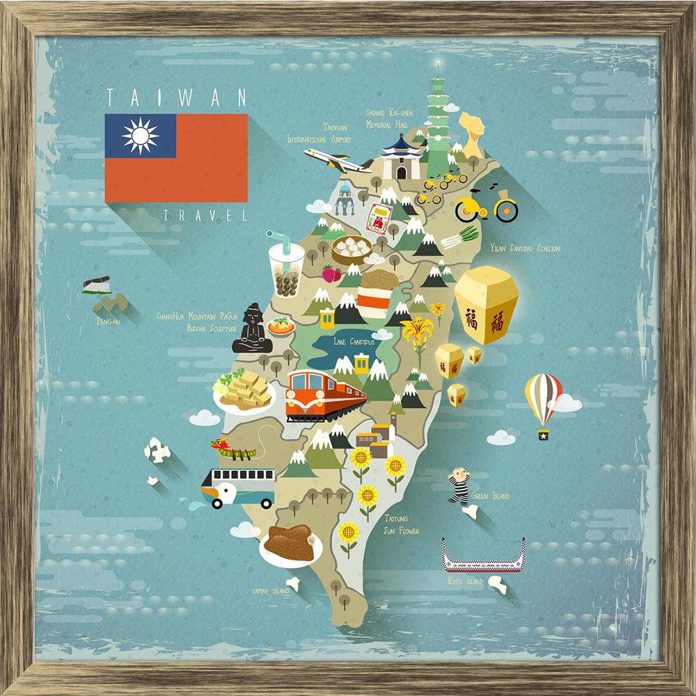 ArtzFolio Taiwan Famous Attractions Travel Map Art D2 Canvas Painting-Paintings Wooden Framing-AZ5006894ART_FR_RF_R-0-Image Code 5006894 Vishnu Image Folio Pvt Ltd, IC 5006894, ArtzFolio, Paintings Wooden Framing, Places, Digital Art, taiwan, famous, attractions, travel, map, art, d2, canvas, painting, framed, print, wall, for, living, room, with, frame, poster, pitaara, box, large, size, drawing, split, big, office, reception, photography, of, kids, panel, designer, decorative, amazonbasics, reprint, small