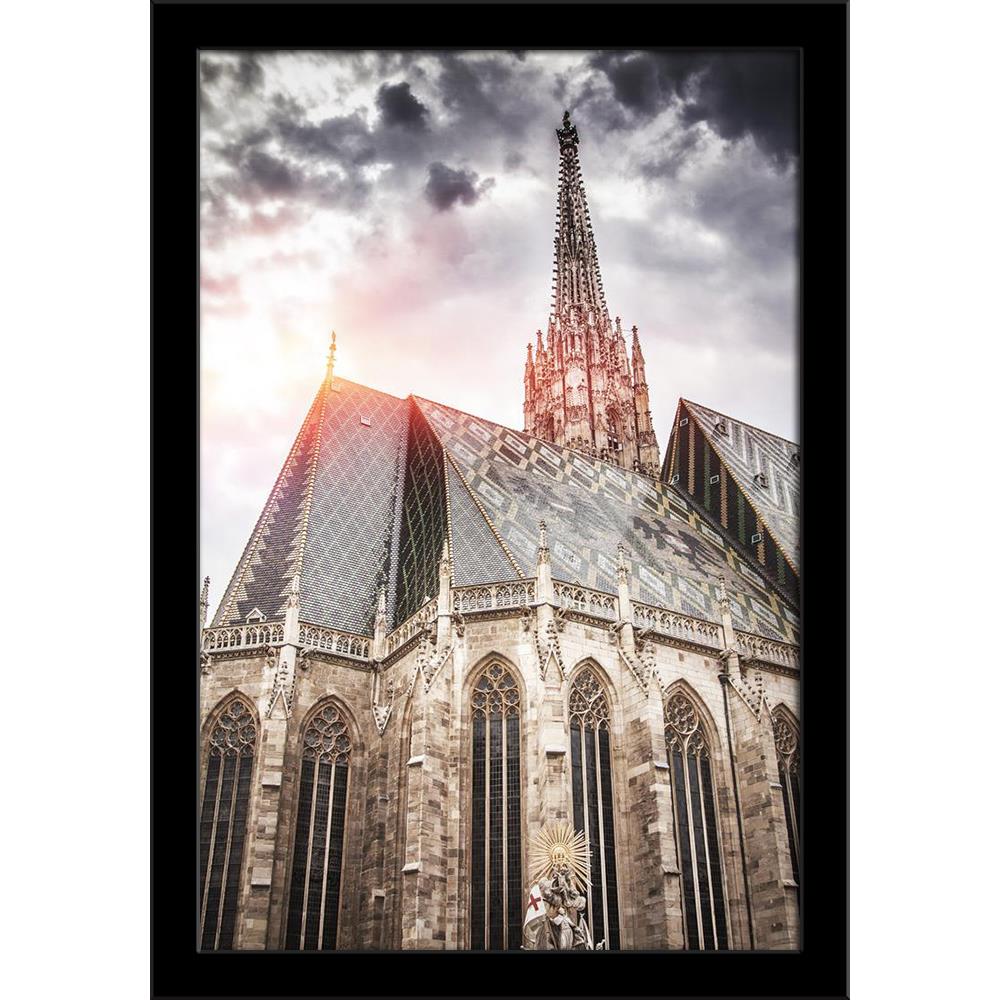 Side View St. Stephen's Cathedral, Vienna, Austria Painting Poster Frame-Regular Art Framed-REG_FR-IC 5006895 IC 5006895, Ancient, Architecture, Art and Paintings, Automobiles, Christianity, Cities, City Views, Gothic, Historical, Jesus, Landmarks, Medieval, Places, Religion, Religious, Transportation, Travel, Urban, Vehicles, Vintage, side, view, st., stephen's, cathedral, vienna, austria, painting, poster, frame, art, austrian, blue, building, capital, catholic, catholicism, center, christian, church, cit