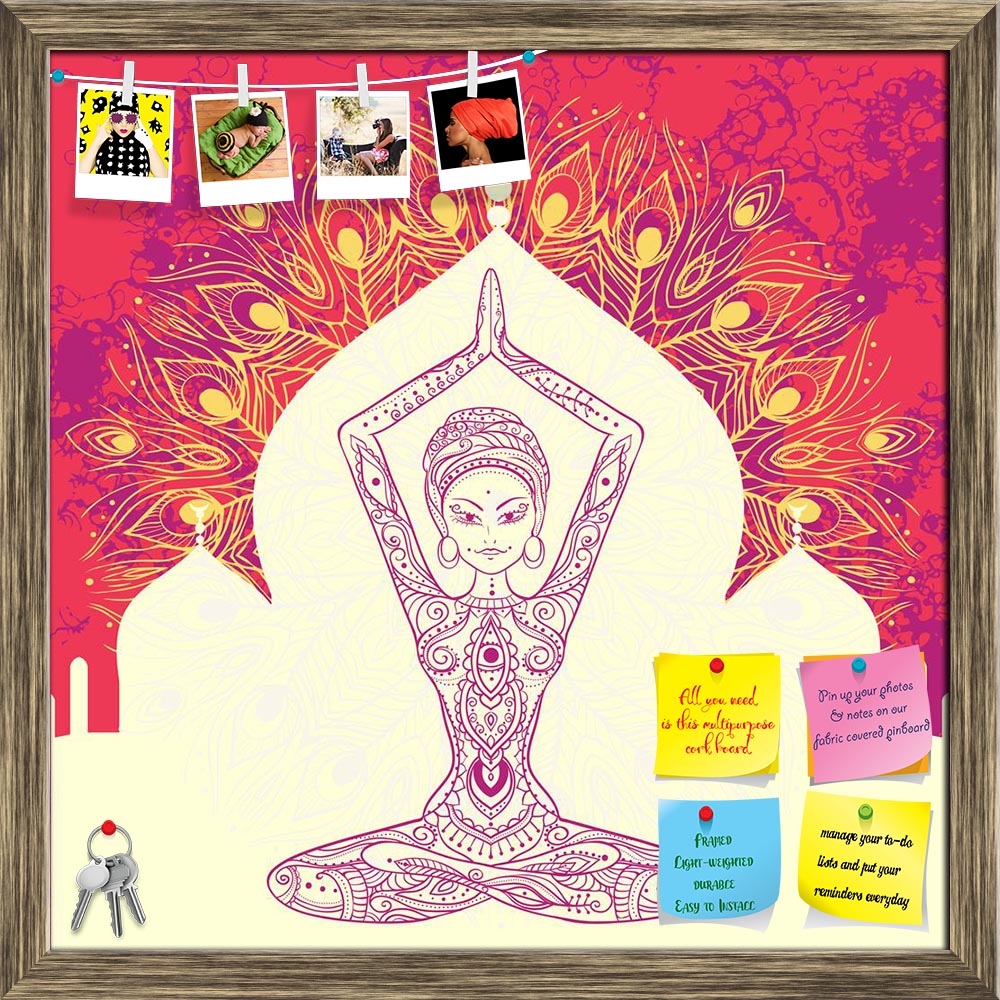ArtzFolio Traditional Indian Arabic Art with Yoga Design D2 Printed Bulletin Board Notice Pin Board Soft Board | Framed-Bulletin Boards Framed-AZ5006897BLB_FR_RF_R-0-Image Code 5006897 Vishnu Image Folio Pvt Ltd, IC 5006897, ArtzFolio, Bulletin Boards Framed, Religious, Traditional, Digital Art, indian, arabic, art, with, yoga, design, d2, printed, bulletin, board, notice, pin, soft, framed, ornament, beautiful, card, vector, yoga., geometric, element, hand, drawn., perfect, cards, for, any, other, kind, bi