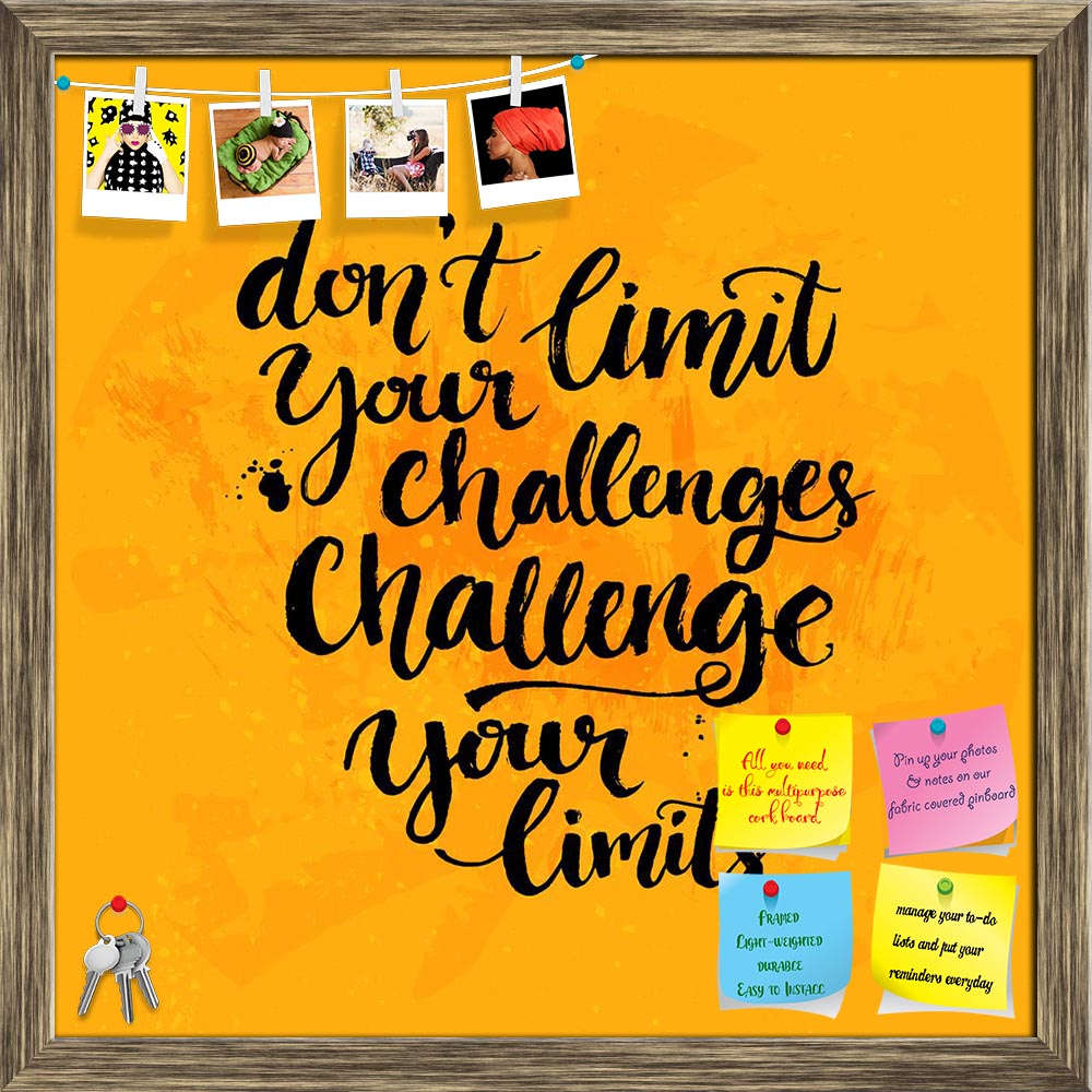 ArtzFolio Don't Limit Your Challenges Inspirational Quote Printed Bulletin Board Notice Pin Board Soft Board | Framed-Bulletin Boards Framed-AZ5006898BLB_FR_RF_R-0-Image Code 5006898 Vishnu Image Folio Pvt Ltd, IC 5006898, ArtzFolio, Bulletin Boards Framed, Motivational, Quotes, Sports, Digital Art, don't, limit, your, challenges, inspirational, quote, printed, bulletin, board, notice, pin, soft, framed, challenge, limits., yellow, background, messy, ink, texture, brush, typography, for, poster, t-shirt, or