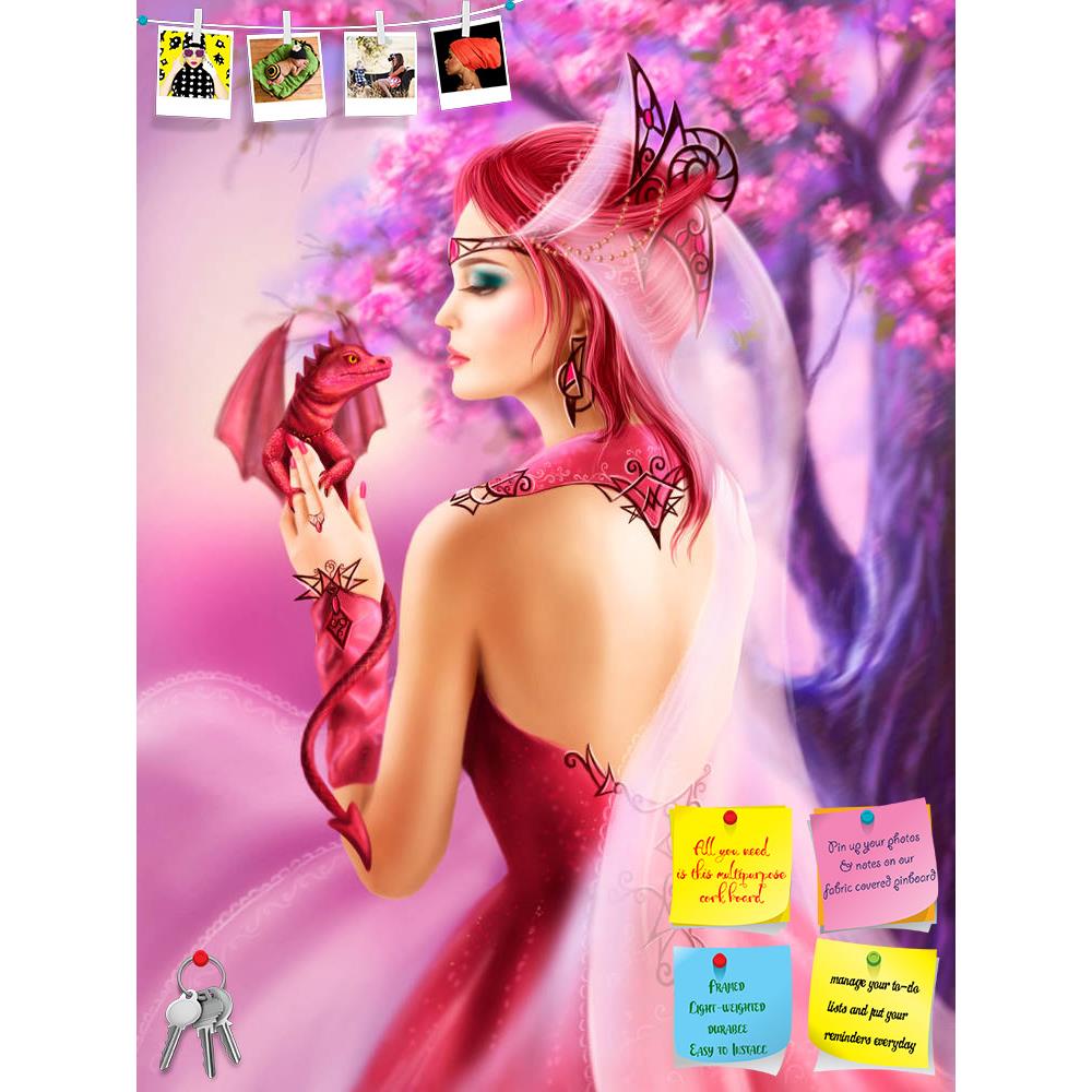 ArtzFolio Fantasy Woman Queen & Red Dragon Sakura Printed Bulletin Board Notice Pin Board Soft Board | Frameless-Bulletin Boards Frameless-AZ5006902BLB_FL_RF_R-0-Image Code 5006902 Vishnu Image Folio Pvt Ltd, IC 5006902, ArtzFolio, Bulletin Boards Frameless, Fantasy, Portraits, Digital Art, woman, queen, red, dragon, sakura, printed, bulletin, board, notice, pin, soft, frameless, beautiful, background, pin up board, push pin board, extra large cork board, big pin board, notice board, small bulletin board, c