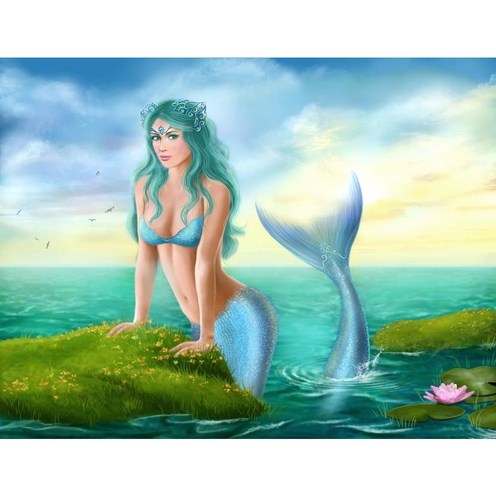 ArtzFolio Fantasy Young Woman Mermaid In Sea Unframed Premium Canvas Painting-Paintings Unframed Premium-AZ5006905ART_UN_RF_R-0-Image Code 5006905 Vishnu Image Folio Pvt Ltd, IC 5006905, ArtzFolio, Paintings Unframed Premium, Fantasy, Figurative, Digital Art, young, woman, mermaid, in, sea, unframed, premium, canvas, painting, large, size, print, wall, for, living, room, without, frame, decorative, poster, art, pitaara, box, drawing, photography, amazonbasics, big, kids, designer, office, reception, reprint