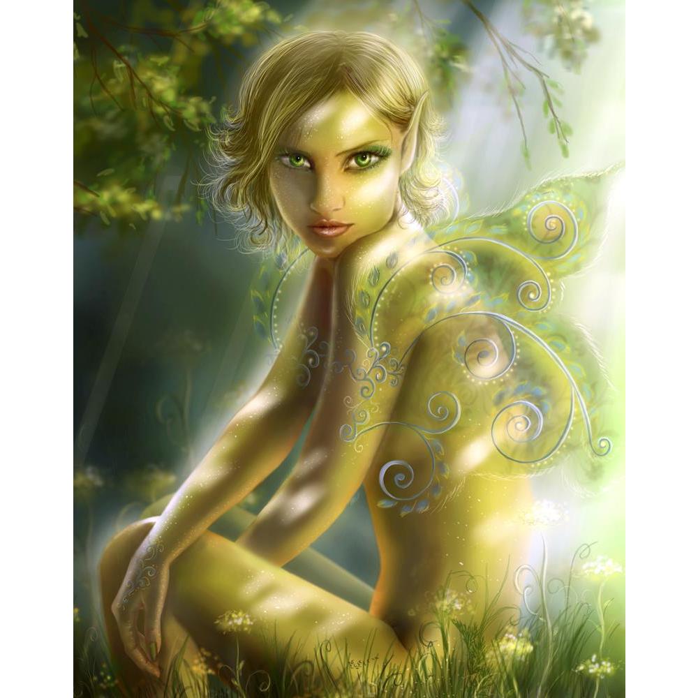 ArtzFolio Portrait of Green Fairy Fantasy Canvas Painting-Paintings MDF Framing-AZ5006910ART_UN_RF_R-0-Image Code 5006910 Vishnu Image Folio Pvt Ltd, IC 5006910, ArtzFolio, Paintings MDF Framing, Fantasy, Figurative, Digital Art, portrait, of, green, fairy, canvas, painting, framed, print, wall, for, living, room, with, frame, poster, pitaara, box, large, size, drawing, art, split, big, office, reception, photography, kids, panel, designer, decorative, amazonbasics, reprint, small, bedroom, on, scenery, elf