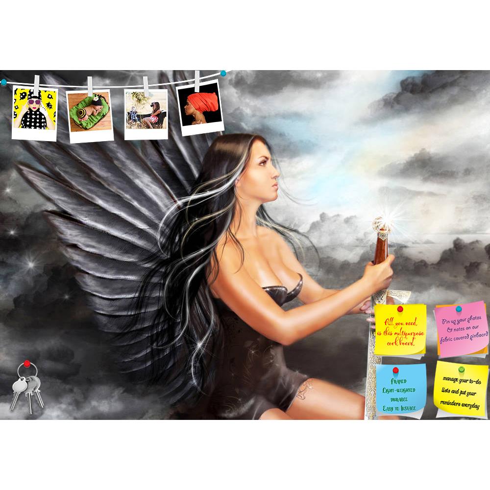 ArtzFolio Fantasy Black Angel Printed Bulletin Board Notice Pin Board Soft Board | Frameless-Bulletin Boards Frameless-AZ5006911BLB_FL_RF_R-0-Image Code 5006911 Vishnu Image Folio Pvt Ltd, IC 5006911, ArtzFolio, Bulletin Boards Frameless, Fantasy, Figurative, Fine Art Reprint, black, angel, printed, bulletin, board, notice, pin, soft, frameless, illustration, pin up board, push pin board, extra large cork board, big pin board, notice board, small bulletin board, cork board, wall notice board, giant cork boa