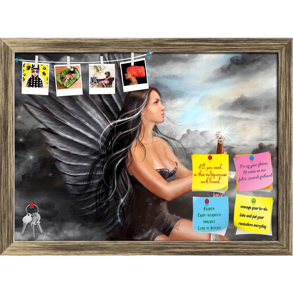 ArtzFolio Fantasy Black Angel Printed Bulletin Board Notice Pin Board Soft Board | Framed-Bulletin Boards Framed-AZ5006911BLB_FR_RF_R-0-Image Code 5006911 Vishnu Image Folio Pvt Ltd, IC 5006911, ArtzFolio, Bulletin Boards Framed, Fantasy, Figurative, Fine Art Reprint, black, angel, printed, bulletin, board, notice, pin, soft, framed, illustration, pin up board, push pin board, extra large cork board, big pin board, notice board, small bulletin board, cork board, wall notice board, giant cork board, bulletin