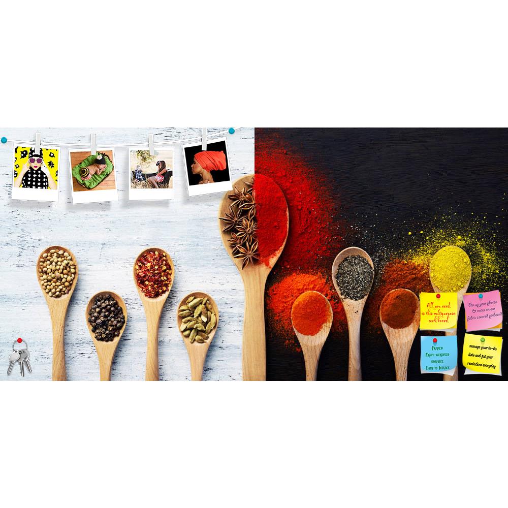 ArtzFolio Photo of Spoon Filled With Spices D1 Printed Bulletin Board Notice Pin Board Soft Board | Frameless-Bulletin Boards Frameless-AZ5006916BLB_FL_RF_R-0-Image Code 5006916 Vishnu Image Folio Pvt Ltd, IC 5006916, ArtzFolio, Bulletin Boards Frameless, Food & Beverage, Photography, photo, of, spoon, filled, with, spices, d1, printed, bulletin, board, notice, pin, soft, frameless, spice, coriander, black, peppercorn, pepper, chili, crushed, red, flakes, spicy, hot, star, anise, seed, cardamom, ground, pow