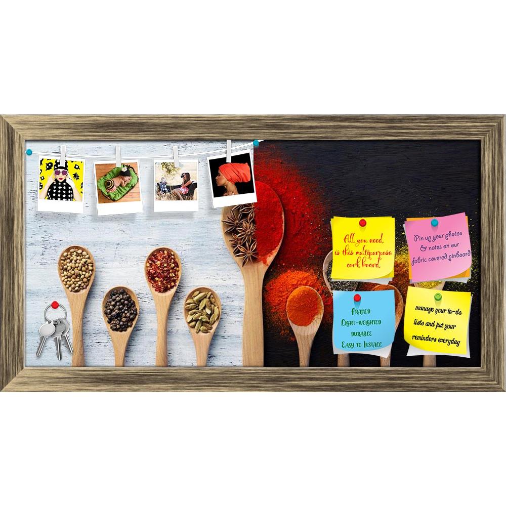 ArtzFolio Photo of Spoon Filled With Spices D1 Printed Bulletin Board Notice Pin Board Soft Board | Framed-Bulletin Boards Framed-AZ5006916BLB_FR_RF_R-0-Image Code 5006916 Vishnu Image Folio Pvt Ltd, IC 5006916, ArtzFolio, Bulletin Boards Framed, Food & Beverage, Photography, photo, of, spoon, filled, with, spices, d1, printed, bulletin, board, notice, pin, soft, framed, spice, coriander, black, peppercorn, pepper, chili, crushed, red, flakes, spicy, hot, star, anise, seed, cardamom, ground, powder, curry, 