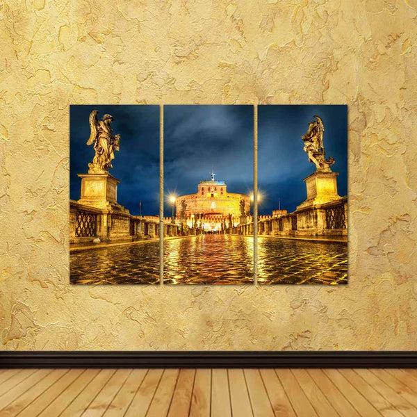 ArtzFolio Castel San Angelo in Angelo, Rome, Italy, at Night Split Art Painting Panel on Sunboard-Split Art Panels-AZ5006952SPL_FR_RF_R-0-Image Code 5006952 Vishnu Image Folio Pvt Ltd, IC 5006952, ArtzFolio, Split Art Panels, Places, Photography, castel, san, angelo, in, rome, italy, at, night, split, art, painting, panel, on, sunboard, framed, canvas, print, wall, for, living, room, with, frame, poster, pitaara, box, large, size, drawing, big, office, reception, of, kids, designer, decorative, amazonbasics