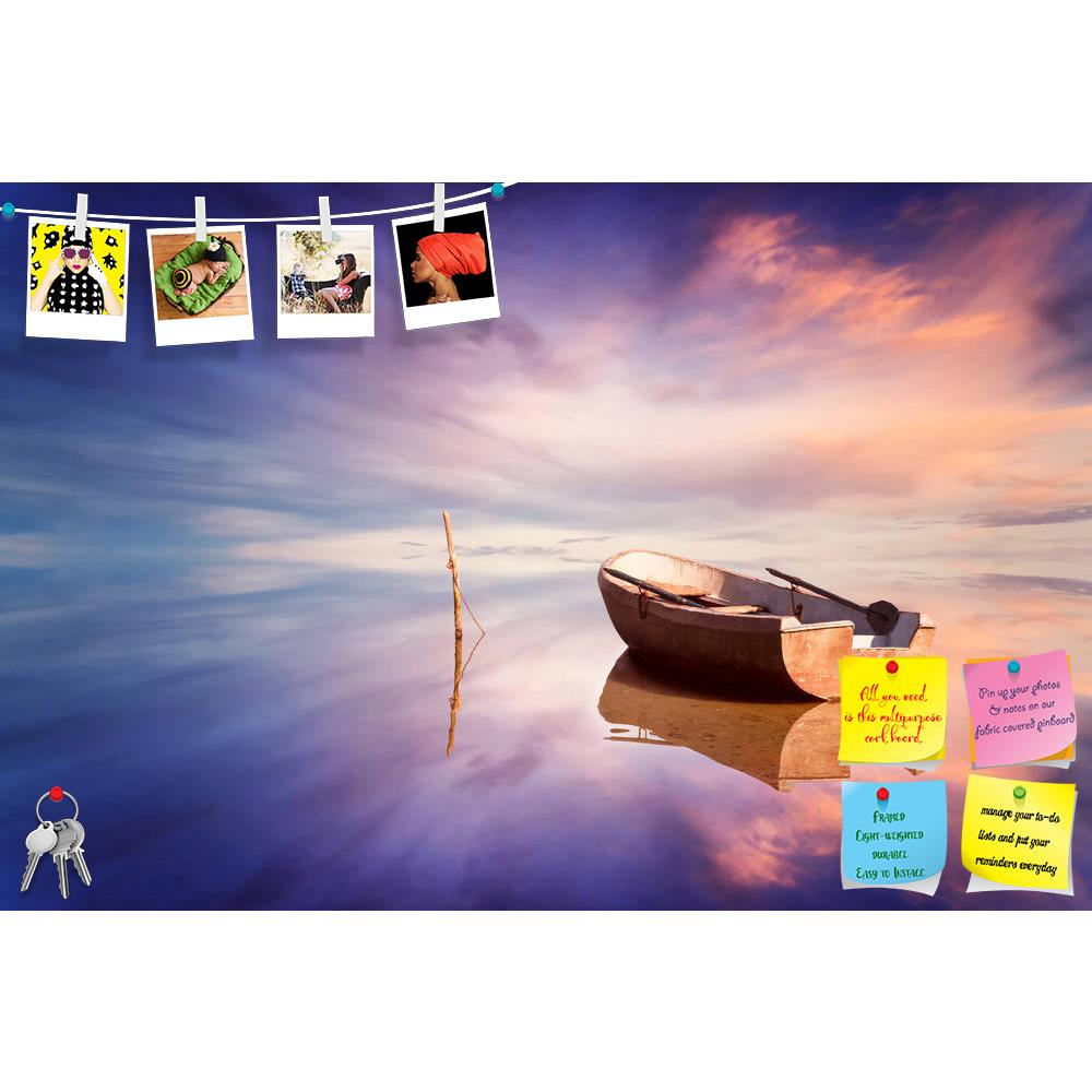 ArtzFolio Lonely Boat & Amazing Sunset At The Sea Printed Bulletin Board Notice Pin Board Soft Board | Frameless-Bulletin Boards Frameless-AZ5006955BLB_FL_RF_R-0-Image Code 5006955 Vishnu Image Folio Pvt Ltd, IC 5006955, ArtzFolio, Bulletin Boards Frameless, Landscapes, Photography, lonely, boat, amazing, sunset, at, the, sea, printed, bulletin, board, notice, pin, soft, frameless, silent, reflection, peace, summer, background, water, space, night, alone, mirror, single, recreation, tranquil, morning, smoot