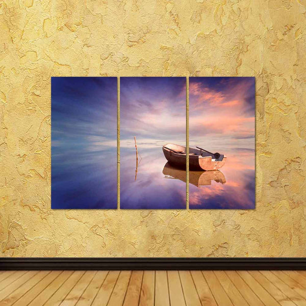ArtzFolio Lonely Boat Amazing Sunset At The Sea Split Art Painting Panel on Sunboard-Split Art Panels-AZ5006955SPL_FR_RF_R-0-Image Code 5006955 Vishnu Image Folio Pvt Ltd, IC 5006955, ArtzFolio, Split Art Panels, Landscapes, Photography, lonely, boat, amazing, sunset, at, the, sea, split, art, painting, panel, on, sunboard, framed, canvas, print, wall, for, living, room, with, frame, poster, pitaara, box, large, size, drawing, big, office, reception, of, kids, designer, decorative, amazonbasics, reprint, sm