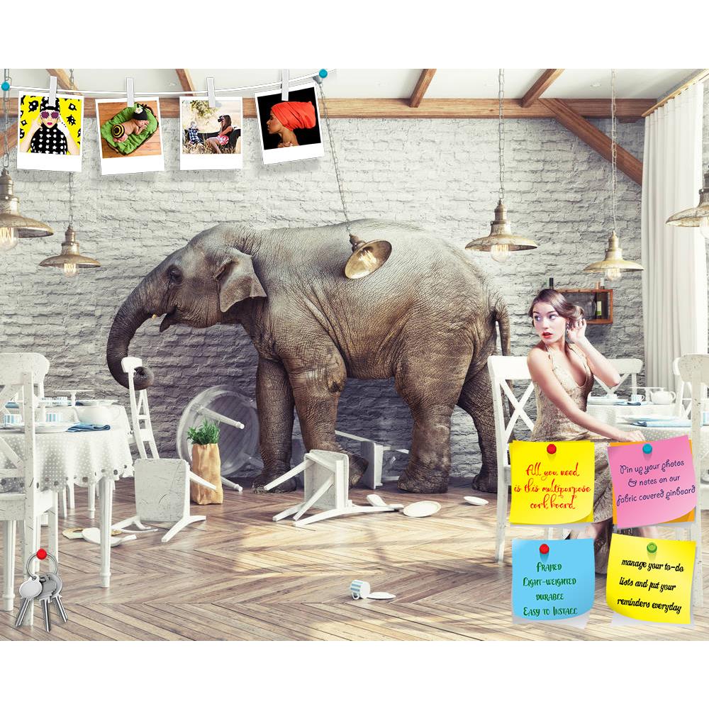 ArtzFolio Elephant Calm In A Restaurant Interior Printed Bulletin Board Notice Pin Board Soft Board | Frameless-Bulletin Boards Frameless-AZ5006957BLB_FL_RF_R-0-Image Code 5006957 Vishnu Image Folio Pvt Ltd, IC 5006957, ArtzFolio, Bulletin Boards Frameless, Animals, Conceptual, Fashion, Photography, elephant, calm, in, a, restaurant, interior, printed, bulletin, board, notice, pin, soft, frameless, accident, afraid, alone, animal, apartment, awkward, beautiful, bedlam, big, break, bumbling, cafe, catering, 