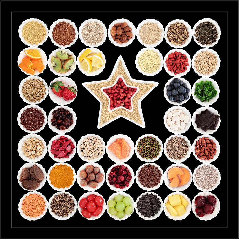 Large Food Selection Display Painting Poster Frame-Regular Art Framed-REG_FR-IC 5006959 IC 5006959, Black, Black and White, Cuisine, Food, Food and Beverage, Food and Drink, Fruit and Vegetable, Fruits, Health, Vegetables, large, selection, display, painting, poster, frame, alternative, amaranth, amaranthus, antioxidant, bean, berry, blueberry, chia, chocolate, collection, detox, diet, dietary, fruit, ginseng, healthcare, healthy, hemp, herb, herbal, lima, milk, thistle, millet, natural, nutrient, nutrition