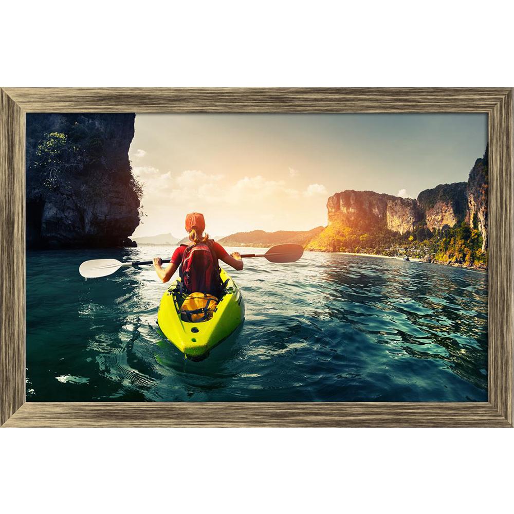 ArtzFolio Lady Paddling The Kayak in a Calm Tropical Bay Canvas Painting Synthetic Frame-Paintings Synthetic Framing-AZ5006961ART_FR_RF_R-0-Image Code 5006961 Vishnu Image Folio Pvt Ltd, IC 5006961, ArtzFolio, Paintings Synthetic Framing, Sports, Photography, lady, paddling, the, kayak, in, a, calm, tropical, bay, canvas, painting, synthetic, frame, framed, print, wall, for, living, room, with, poster, pitaara, box, large, size, drawing, art, split, big, office, reception, of, kids, panel, designer, decorat