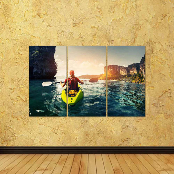 ArtzFolio Lady Paddling The Kayak in a Calm Tropical Bay Split Art Painting Panel on Sunboard-Split Art Panels-AZ5006961SPL_FR_RF_R-0-Image Code 5006961 Vishnu Image Folio Pvt Ltd, IC 5006961, ArtzFolio, Split Art Panels, Sports, Photography, lady, paddling, the, kayak, in, a, calm, tropical, bay, split, art, painting, panel, on, sunboard, framed, canvas, print, wall, for, living, room, with, frame, poster, pitaara, box, large, size, drawing, big, office, reception, of, kids, designer, decorative, amazonbas