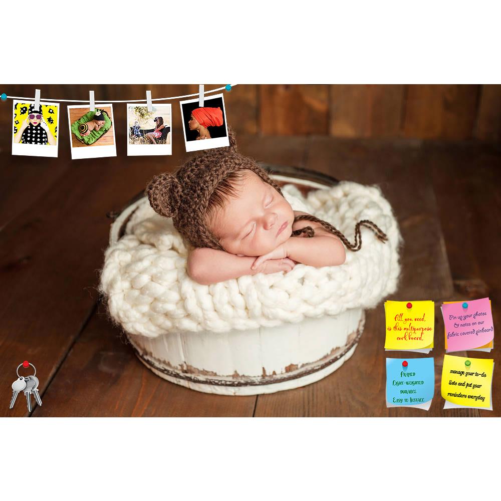 ArtzFolio Studio Photo Portrait of a Newborn Baby Boy D6 Printed Bulletin Board Notice Pin Board Soft Board | Frameless-Bulletin Boards Frameless-AZ5006973BLB_FL_RF_R-0-Image Code 5006973 Vishnu Image Folio Pvt Ltd, IC 5006973, ArtzFolio, Bulletin Boards Frameless, Kids, Photography, studio, photo, portrait, of, a, newborn, baby, boy, d6, printed, bulletin, board, notice, pin, soft, frameless, bear, hat, male, person, brown, sleeping, sleep, infant, cute, adorable, nap, napping, innocence, innocent, little,