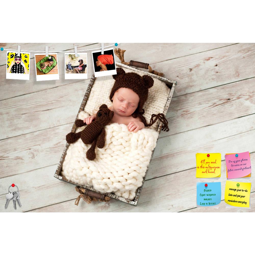 ArtzFolio Studio Photo Portrait of a Newborn Baby Boy D10 Printed Bulletin Board Notice Pin Board Soft Board | Frameless-Bulletin Boards Frameless-AZ5006977BLB_FL_RF_R-0-Image Code 5006977 Vishnu Image Folio Pvt Ltd, IC 5006977, ArtzFolio, Bulletin Boards Frameless, Kids, Photography, studio, photo, portrait, of, a, newborn, baby, boy, d10, printed, bulletin, board, notice, pin, soft, frameless, bear, hat, bonnet, toy, plush, teddy, male, person, brown, sleeping, sleep, infant, cute, adorable, nap, napping,