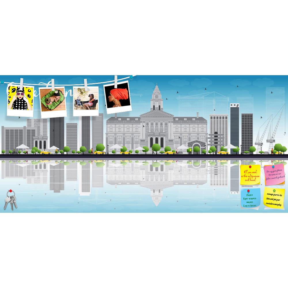 ArtzFolio Cape Town Skyline, South Africa Printed Bulletin Board Notice Pin Board Soft Board | Frameless-Bulletin Boards Frameless-AZ5006979BLB_FL_RF_R-0-Image Code 5006979 Vishnu Image Folio Pvt Ltd, IC 5006979, ArtzFolio, Bulletin Boards Frameless, Places, Digital Art, cape, town, skyline, south, africa, printed, bulletin, board, notice, pin, soft, frameless, grey, buildings, blue, sky, reflection., vector, illustration., business, travel, tourism, concept, place, for, text., image, presentation, banner, 