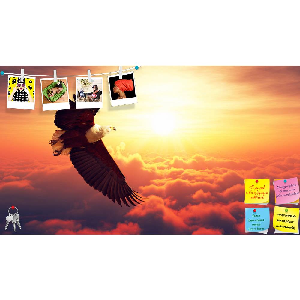 ArtzFolio African Fish Eagle Flying High Above the Clouds Printed Bulletin Board Notice Pin Board Soft Board | Frameless-Bulletin Boards Frameless-AZ5006981BLB_FL_RF_R-0-Image Code 5006981 Vishnu Image Folio Pvt Ltd, IC 5006981, ArtzFolio, Bulletin Boards Frameless, Birds, Photography, african, fish, eagle, flying, high, above, the, clouds, printed, bulletin, board, notice, pin, soft, frameless, fly, eagles, cloudscape, sun, sunrise, sunset, flight, concept, conceptual, artwork, rise, performance, achieveme