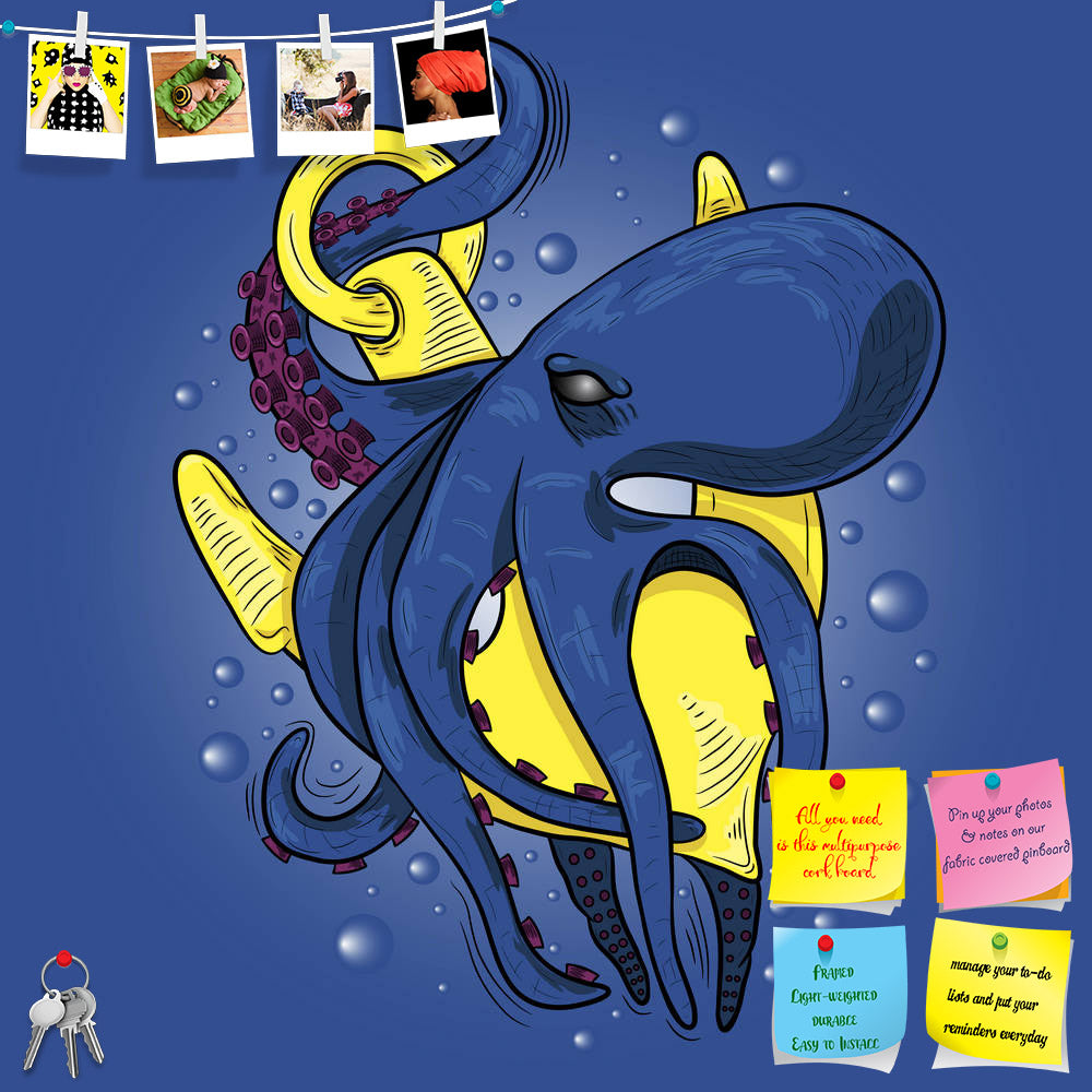 ArtzFolio Large Evil Octopus Monster With A Ship's Anchor Printed Bulletin Board Notice Pin Board Soft Board | Frameless-Bulletin Boards Frameless-AZ5006990BLB_FL_RF_R-0-Image Code 5006990 Vishnu Image Folio Pvt Ltd, IC 5006990, ArtzFolio, Bulletin Boards Frameless, Animals, Kids, Digital Art, large, evil, octopus, monster, with, a, ship's, anchor, printed, bulletin, board, notice, pin, soft, frameless, vector, sea, tentacle, illustration, ocean, animal, nature, cartoon, water, marine, wild, art, isolated, 