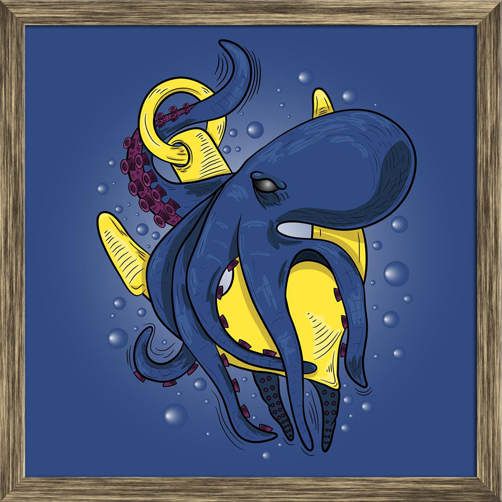 ArtzFolio Large Evil Octopus Monster With A Ship's Anchor Canvas Painting Synthetic Frame-Paintings Synthetic Framing-AZ5006990ART_FR_RF_R-0-Image Code 5006990 Vishnu Image Folio Pvt Ltd, IC 5006990, ArtzFolio, Paintings Synthetic Framing, Animals, Kids, Digital Art, large, evil, octopus, monster, with, a, ship's, anchor, canvas, painting, synthetic, frame, framed, print, wall, for, living, room, poster, pitaara, box, size, drawing, art, split, big, office, reception, photography, of, panel, designer, decor