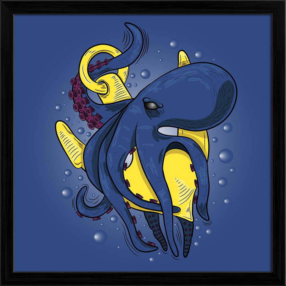ArtzFolio Large Evil Octopus Monster With A Ship's Anchor Canvas Painting Synthetic Frame-Paintings Synthetic Framing-AZ5006990ART_FR_RF_R-0-Image Code 5006990 Vishnu Image Folio Pvt Ltd, IC 5006990, ArtzFolio, Paintings Synthetic Framing, Animals, Kids, Digital Art, large, evil, octopus, monster, with, a, ship's, anchor, canvas, painting, synthetic, frame, framed, print, wall, for, living, room, poster, pitaara, box, size, drawing, art, split, big, office, reception, photography, of, panel, designer, decor
