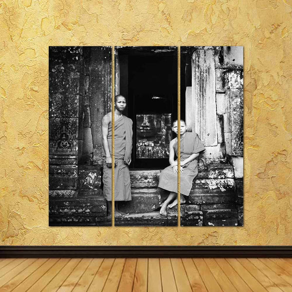 ArtzFolio Serene Monk Angkor Wat Siam Reap Cambodia Concept D1 Split Art Painting Panel on Sunboard-Split Art Panels-AZ5006995SPL_FR_RF_R-0-Image Code 5006995 Vishnu Image Folio Pvt Ltd, IC 5006995, ArtzFolio, Split Art Panels, Places, Religious, Photography, serene, monk, angkor, wat, siam, reap, cambodia, concept, d1, split, art, painting, panel, on, sunboard, framed, canvas, print, wall, for, living, room, with, frame, poster, pitaara, box, large, size, drawing, big, office, reception, of, kids, designer