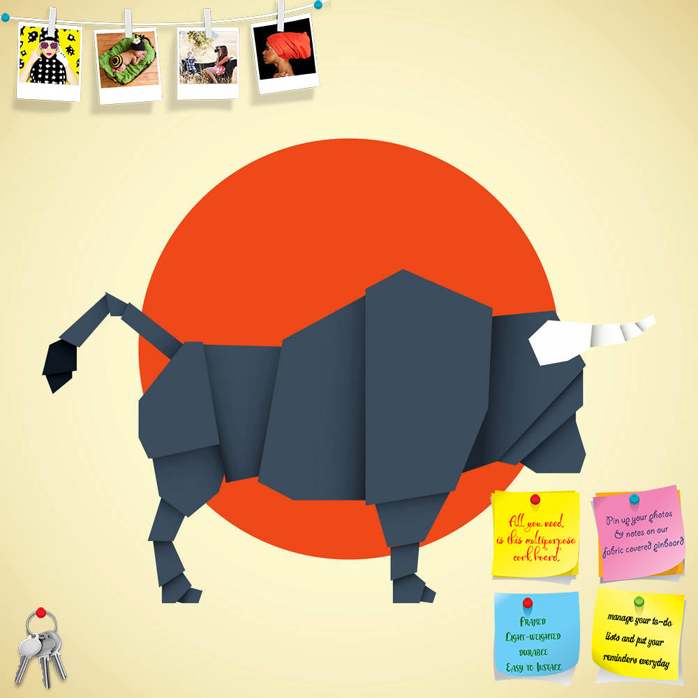 ArtzFolio Origami Buffalo Printed Bulletin Board Notice Pin Board Soft Board | Frameless-Bulletin Boards Frameless-AZ5007000BLB_FL_RF_R-0-Image Code 5007000 Vishnu Image Folio Pvt Ltd, IC 5007000, ArtzFolio, Bulletin Boards Frameless, Animals, Kids, Digital Art, origami, buffalo, printed, bulletin, board, notice, pin, soft, frameless, pin up board, push pin board, extra large cork board, big pin board, notice board, small bulletin board, cork board, wall notice board, giant cork board, bulletin board, offic