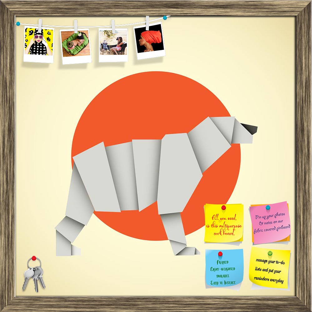 ArtzFolio Origami Polar Bear Printed Bulletin Board Notice Pin Board Soft Board | Framed-Bulletin Boards Framed-AZ5007002BLB_FR_RF_R-0-Image Code 5007002 Vishnu Image Folio Pvt Ltd, IC 5007002, ArtzFolio, Bulletin Boards Framed, Animals, Kids, Digital Art, origami, polar, bear, printed, bulletin, board, notice, pin, soft, framed, pin up board, push pin board, extra large cork board, big pin board, notice board, small bulletin board, cork board, wall notice board, giant cork board, bulletin board, office not