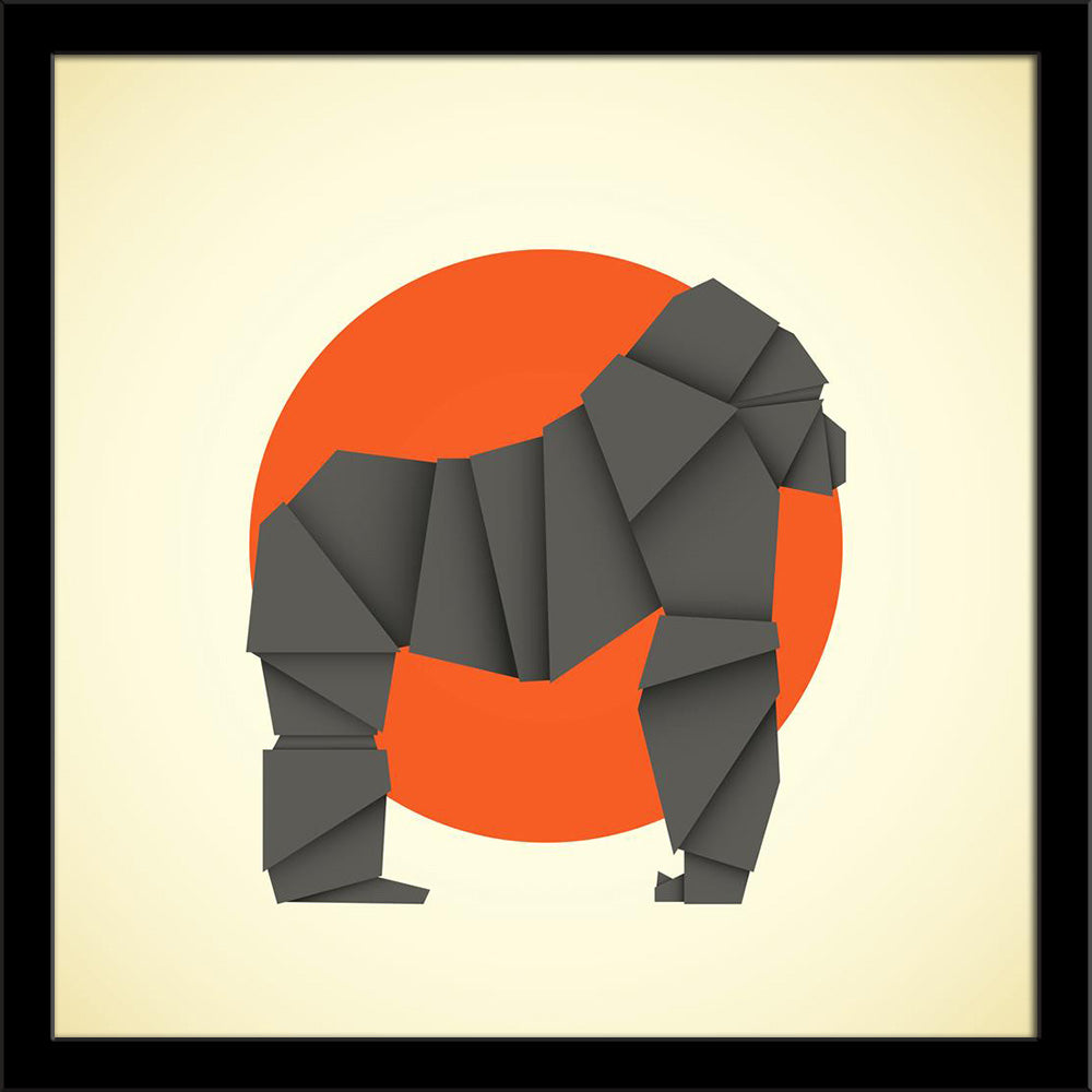 Origami Gorilla Painting Poster Frame-Regular Art Framed-REG_FR-IC 5007003 IC 5007003, Animals, Art and Paintings, Decorative, Signs, Signs and Symbols, Wildlife, origami, gorilla, painting, poster, frame, animal, ape, apes, art, artistic, creative, danger, dangers, decor, decoration, decorations, design, designs, fold, folded, handmade, mammal, mammals, paper, papers, scary, wild, work, working, artzfolio, wall decor for living room, wall frames for living room, frames for living room, wall art, canvas pai