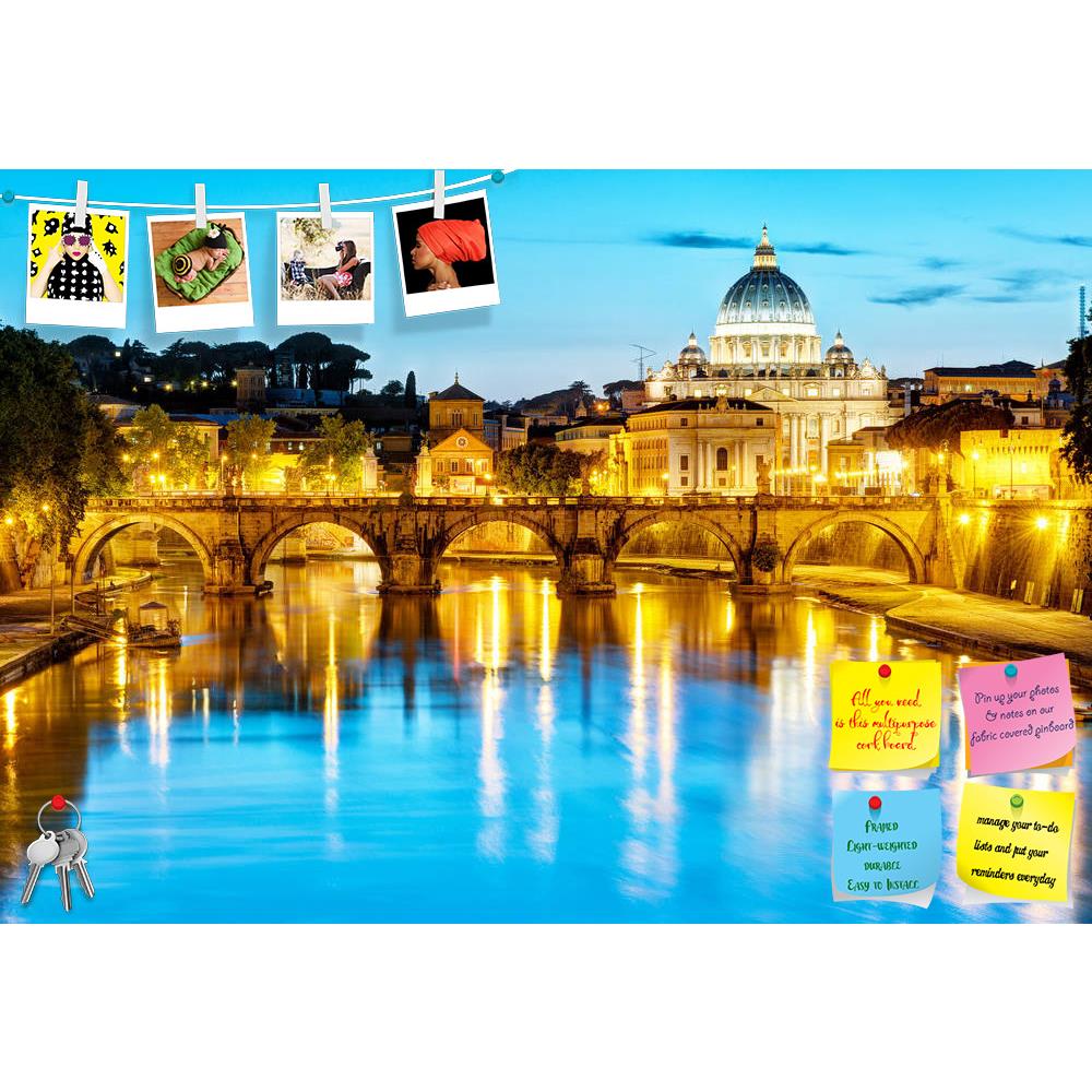 ArtzFolio St. Peter Basilica & Ponte Sant Angelo, Rome Italy Printed Bulletin Board Notice Pin Board Soft Board | Frameless-Bulletin Boards Frameless-AZ5007010BLB_FL_RF_R-0-Image Code 5007010 Vishnu Image Folio Pvt Ltd, IC 5007010, ArtzFolio, Bulletin Boards Frameless, Places, Photography, st., peter, basilica, ponte, sant, angelo, rome, italy, printed, bulletin, board, notice, pin, soft, frameless, panorama, night, ancient, outdoor, italian, cathedral, river, travel, view, attraction, skyline, pietro, old,