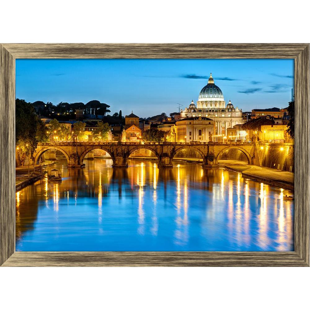 ArtzFolio St. Peter Basilica Ponte Sant Angelo, Rome Italy Canvas Painting Synthetic Frame-Paintings Synthetic Framing-AZ5007010ART_FR_RF_R-0-Image Code 5007010 Vishnu Image Folio Pvt Ltd, IC 5007010, ArtzFolio, Paintings Synthetic Framing, Places, Photography, st., peter, basilica, ponte, sant, angelo, rome, italy, canvas, painting, synthetic, frame, framed, print, wall, for, living, room, with, poster, pitaara, box, large, size, drawing, art, split, big, office, reception, of, kids, panel, designer, decor