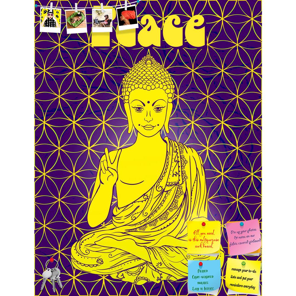 ArtzFolio Statue Of Lord Buddha In Lotus Meditation Position Printed Bulletin Board Notice Pin Board Soft Board | Frameless-Bulletin Boards Frameless-AZ5007018BLB_FL_RF_R-0-Image Code 5007018 Vishnu Image Folio Pvt Ltd, IC 5007018, ArtzFolio, Bulletin Boards Frameless, Quotes, Religious, Traditional, Digital Art, statue, of, lord, buddha, in, lotus, meditation, position, printed, bulletin, board, notice, pin, soft, frameless, meditation., geometric, element, hand, drawn., psychedelic, poster, style, 60's, 7