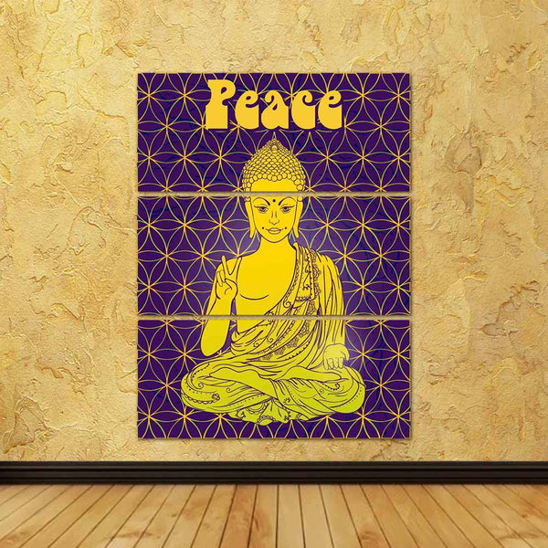 ArtzFolio Statue Of Lord Buddha In Lotus Meditation Position Split Art Painting Panel on Sunboard-Split Art Panels-AZ5007018SPL_FR_RF_R-0-Image Code 5007018 Vishnu Image Folio Pvt Ltd, IC 5007018, ArtzFolio, Split Art Panels, Quotes, Religious, Traditional, Digital Art, statue, of, lord, buddha, in, lotus, meditation, position, split, art, painting, panel, on, sunboard, framed, canvas, print, wall, for, living, room, with, frame, poster, pitaara, box, large, size, drawing, big, office, reception, photograph