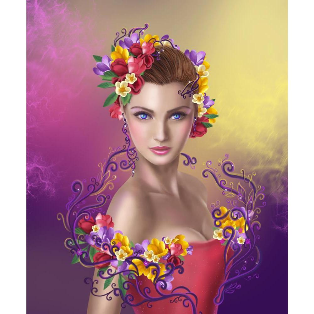 ArtzFolio Fantasy Fairy Woman With Hairstyle Color Flowers Unframed Premium Canvas Painting-Paintings Unframed Premium-AZ5007026ART_UN_RF_R-0-Image Code 5007026 Vishnu Image Folio Pvt Ltd, IC 5007026, ArtzFolio, Paintings Unframed Premium, Fantasy, Floral, Portraits, Digital Art, fairy, woman, with, hairstyle, color, flowers, unframed, premium, canvas, painting, large, size, print, wall, for, living, room, without, frame, decorative, poster, art, pitaara, box, drawing, photography, amazonbasics, big, kids, 