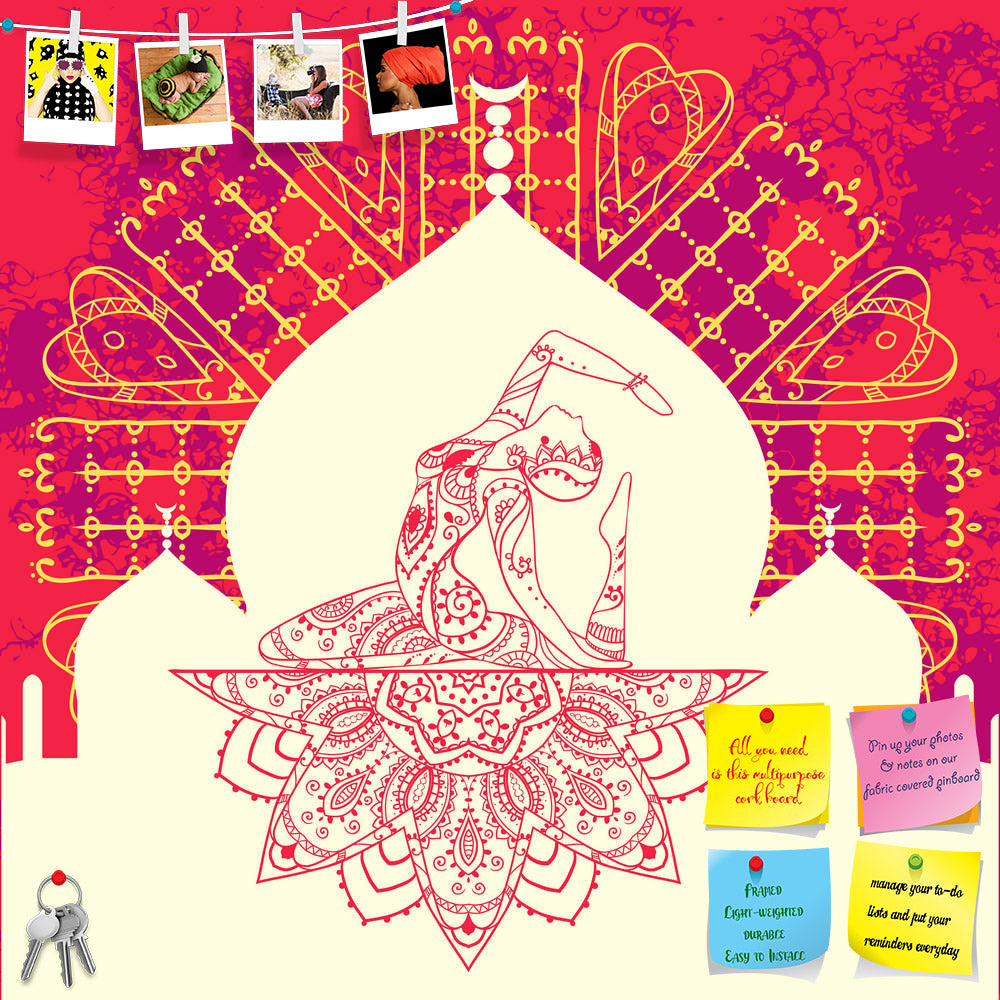 ArtzFolio Traditional Indian Arabic Art with Yoga Design D7 Printed Bulletin Board Notice Pin Board Soft Board | Frameless-Bulletin Boards Frameless-AZ5007035BLB_FL_RF_R-0-Image Code 5007035 Vishnu Image Folio Pvt Ltd, IC 5007035, ArtzFolio, Bulletin Boards Frameless, Religious, Traditional, Digital Art, indian, arabic, art, with, yoga, design, d7, printed, bulletin, board, notice, pin, soft, frameless, ornament, beautiful, card, vector, yoga., geometric, element, hand, drawn., perfect, cards, for, any, oth