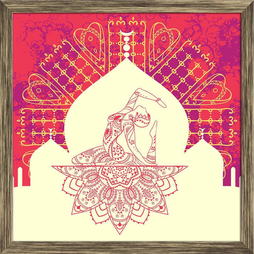 ArtzFolio Traditional Indian Arabic Art with Yoga Design D7 Canvas Painting Synthetic Frame-Paintings Synthetic Framing-AZ5007035ART_FR_RF_R-0-Image Code 5007035 Vishnu Image Folio Pvt Ltd, IC 5007035, ArtzFolio, Paintings Synthetic Framing, Religious, Traditional, Digital Art, indian, arabic, art, with, yoga, design, d7, canvas, painting, synthetic, frame, framed, print, wall, for, living, room, poster, pitaara, box, large, size, drawing, split, big, office, reception, photography, of, kids, panel, designe