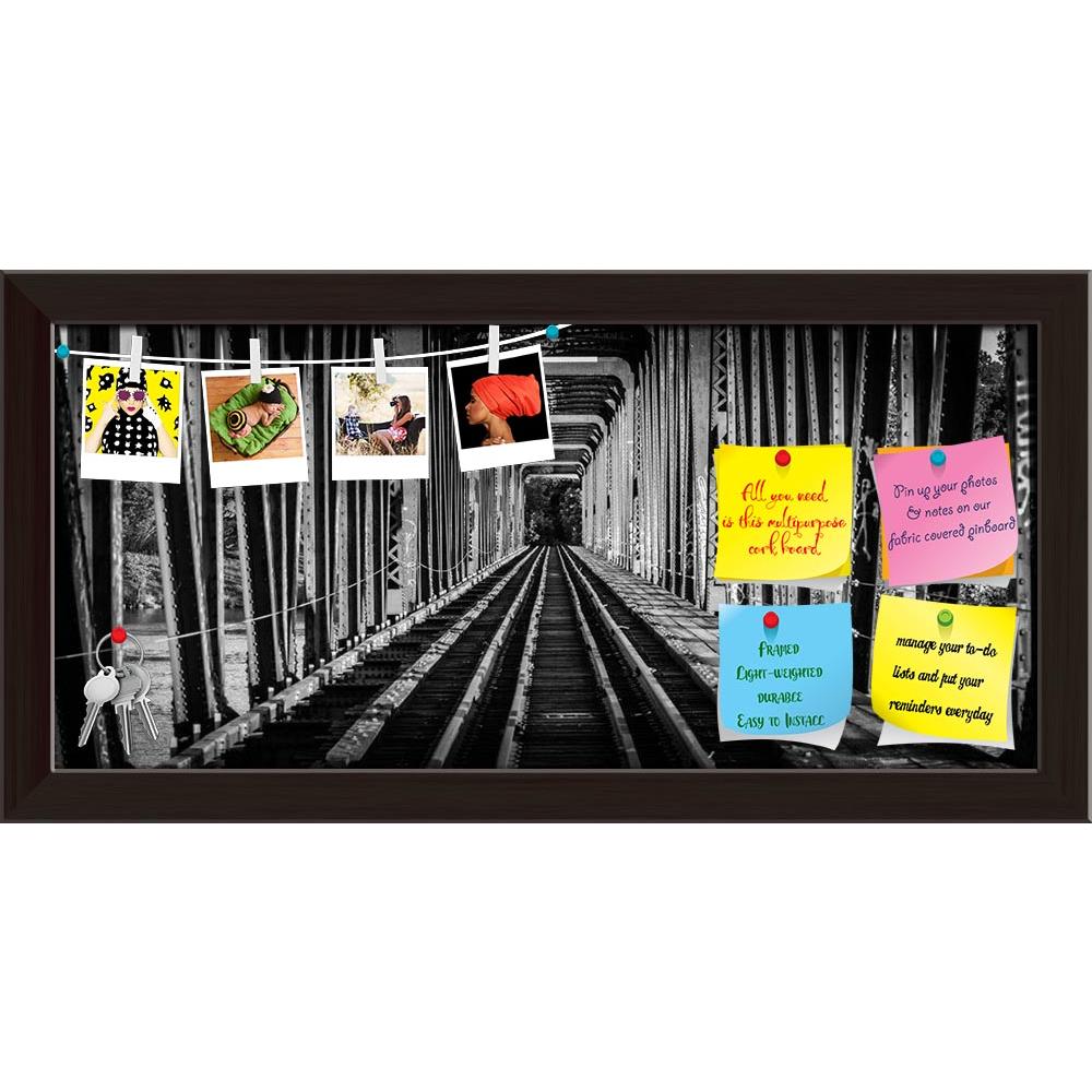 ArtzFolio Railway Bridge & Tracks From Yesteryear in Canada Printed Bulletin Board Notice Pin Board Soft Board | Framed-Bulletin Boards Framed-AZ5007044BLB_FR_RF_R-0-Image Code 5007044 Vishnu Image Folio Pvt Ltd, IC 5007044, ArtzFolio, Bulletin Boards Framed, Places, Photography, railway, bridge, tracks, from, yesteryear, in, canada, printed, bulletin, board, notice, pin, soft, framed, single, point, perspective., black, white, view, down, old, yesteryear., ottawa, canada., pin up board, push pin board, ext