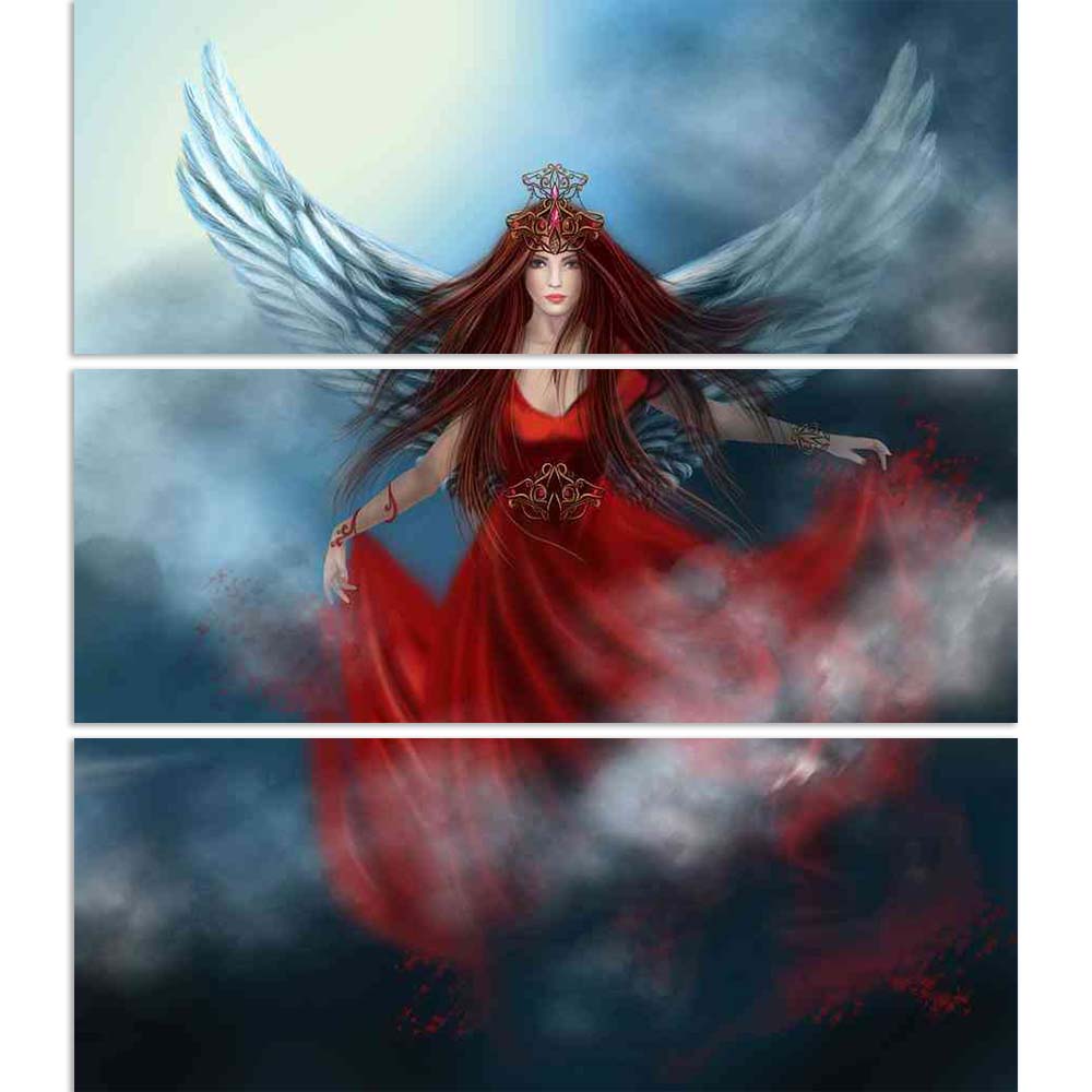 ArtzFolio Fantasy Woman Queen with Wings in Clouds Split Art Painting Panel on Sunboard-Split Art Panels-AZ5007049SPL_FR_RF_R-0-Image Code 5007049 Vishnu Image Folio Pvt Ltd, IC 5007049, ArtzFolio, Split Art Panels, Fantasy, Figurative, Digital Art, woman, queen, with, wings, in, clouds, split, art, painting, panel, on, sunboard, framed, canvas, print, wall, for, living, room, frame, poster, pitaara, box, large, size, drawing, big, office, reception, photography, of, kids, designer, decorative, amazonbasics