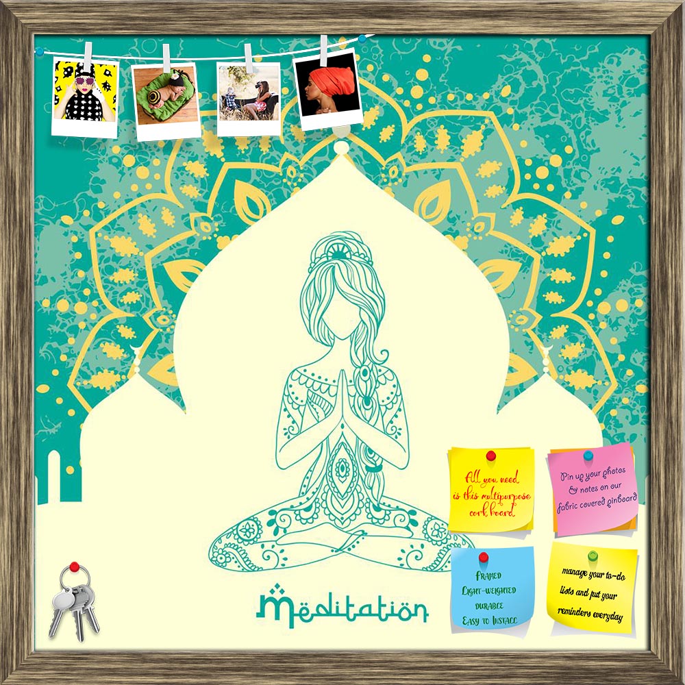 ArtzFolio Traditional Indian Arabic Art with Yoga Design D9 Printed Bulletin Board Notice Pin Board Soft Board | Framed-Bulletin Boards Framed-AZ5007050BLB_FR_RF_R-0-Image Code 5007050 Vishnu Image Folio Pvt Ltd, IC 5007050, ArtzFolio, Bulletin Boards Framed, Quotes, Religious, Traditional, Digital Art, indian, arabic, art, with, yoga, design, d9, printed, bulletin, board, notice, pin, soft, framed, ornament, beautiful, card, vector, yoga., geometric, element, hand, drawn., perfect, cards, for, any, other, 