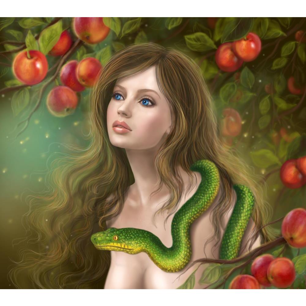 ArtzFolio Young Woman Eve Snake Canvas Painting-Paintings MDF Framing-AZ5007056ART_UN_RF_R-0-Image Code 5007056 Vishnu Image Folio Pvt Ltd, IC 5007056, ArtzFolio, Paintings MDF Framing, Fantasy, Portraits, Digital Art, young, woman, eve, snake, canvas, painting, framed, print, wall, for, living, room, with, frame, poster, pitaara, box, large, size, drawing, art, split, big, office, reception, photography, of, kids, panel, designer, decorative, amazonbasics, reprint, small, bedroom, on, scenery, apple, tempt