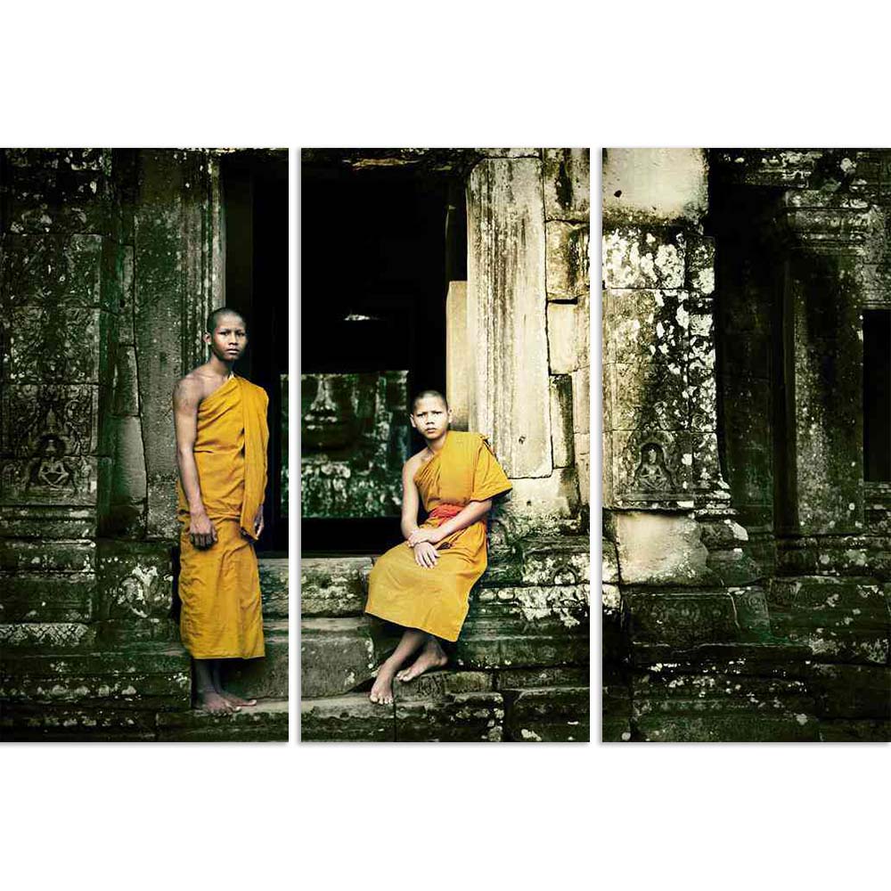 ArtzFolio Serene Monk Angkor Wat Siam Reap Cambodia Concept D2 Split Art Painting Panel on Sunboard-Split Art Panels-AZ5007060SPL_FR_RF_R-0-Image Code 5007060 Vishnu Image Folio Pvt Ltd, IC 5007060, ArtzFolio, Split Art Panels, Places, Religious, Photography, serene, monk, angkor, wat, siam, reap, cambodia, concept, d2, split, art, painting, panel, on, sunboard, framed, canvas, print, wall, for, living, room, with, frame, poster, pitaara, box, large, size, drawing, big, office, reception, of, kids, designer
