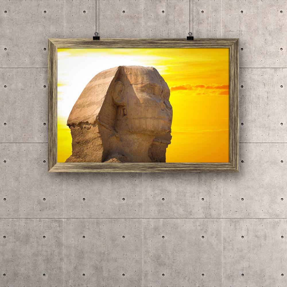 ArtzFolio Sphinx Guarding The Pharaohs in Giza, Cairo, Egypt Canvas ...