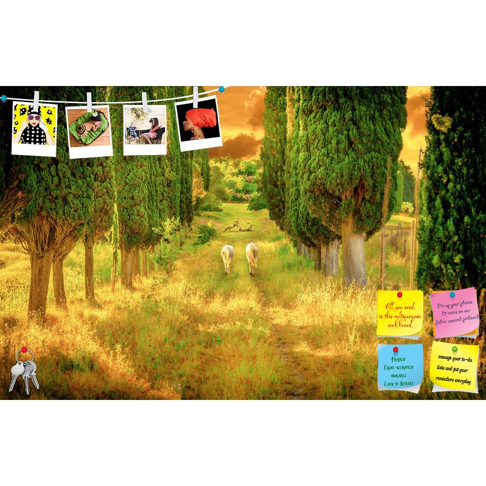 ArtzFolio Wild Horses Amongst High Tuscan Cypress Trees Printed Bulletin Board Notice Pin Board Soft Board | Frameless-Bulletin Boards Frameless-AZ5007079BLB_FL_RF_R-0-Image Code 5007079 Vishnu Image Folio Pvt Ltd, IC 5007079, ArtzFolio, Bulletin Boards Frameless, Animals, Landscapes, Photography, wild, horses, amongst, high, tuscan, cypress, trees, printed, bulletin, board, notice, pin, soft, frameless, tuscany, italy, landscape, sunset, italian, sunrise, countryside, pin up board, push pin board, extra la