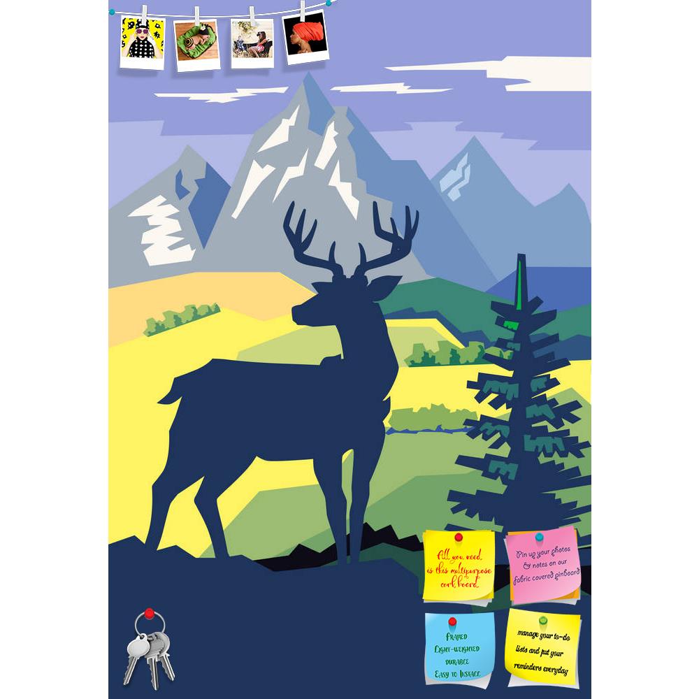 ArtzFolio Vector Deer In Forest On Nature Background Printed Bulletin Board Notice Pin Board Soft Board | Frameless-Bulletin Boards Frameless-AZ5007110BLB_FL_RF_R-0-Image Code 5007110 Vishnu Image Folio Pvt Ltd, IC 5007110, ArtzFolio, Bulletin Boards Frameless, Animals, Landscapes, Digital Art, vector, deer, in, forest, on, nature, background, printed, bulletin, board, notice, pin, soft, frameless, pin up board, push pin board, extra large cork board, big pin board, notice board, small bulletin board, cork 