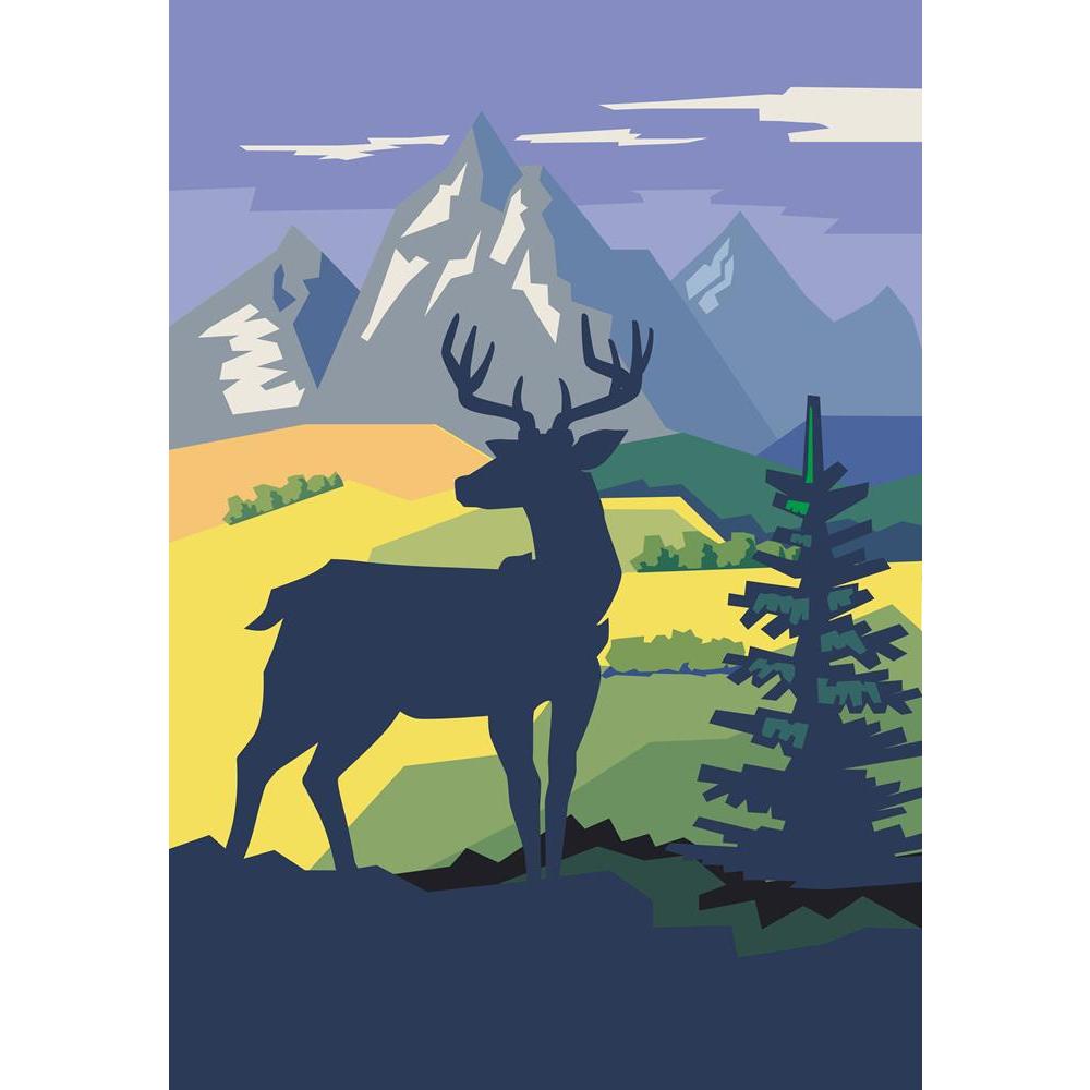 ArtzFolio Vector Deer In Forest On Nature Background Canvas Painting-Paintings MDF Framing-AZ5007110ART_UN_RF_R-0-Image Code 5007110 Vishnu Image Folio Pvt Ltd, IC 5007110, ArtzFolio, Paintings MDF Framing, Animals, Landscapes, Digital Art, vector, deer, in, forest, on, nature, background, canvas, painting, framed, print, wall, for, living, room, with, frame, poster, pitaara, box, large, size, drawing, art, split, big, office, reception, photography, of, kids, panel, designer, decorative, amazonbasics, repr