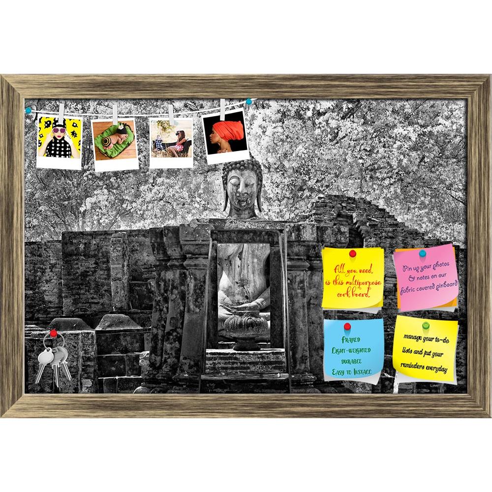 ArtzFolio Black & White Lord Buddha in Thailand Printed Bulletin Board Notice Pin Board Soft Board | Framed-Bulletin Boards Framed-AZ5007114BLB_FR_RF_R-0-Image Code 5007114 Vishnu Image Folio Pvt Ltd, IC 5007114, ArtzFolio, Bulletin Boards Framed, Places, Religious, Photography, black, white, lord, buddha, in, thailand, printed, bulletin, board, notice, pin, soft, framed, taken, near, infrared, pin up board, push pin board, extra large cork board, big pin board, notice board, small bulletin board, cork boar