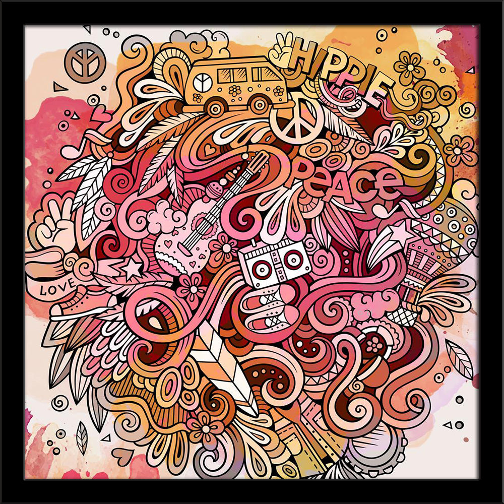 Hippie Cartoon Doodles Painting Poster Frame-Regular Art Framed-REG_FR-IC 5007124 IC 5007124, Abstract Expressionism, Abstracts, Ancient, Animated Cartoons, Art and Paintings, Botanical, Caricature, Cartoons, Culture, Ethnic, Floral, Flowers, Hand Drawn, Historical, Illustrations, Love, Medieval, Music, Music and Dance, Music and Musical Instruments, Nature, People, Retro, Romance, Semi Abstract, Signs, Signs and Symbols, Sketches, Symbols, Traditional, Tribal, Vintage, Watercolour, World Culture, hippie, c